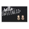 Hello Sweetness! Pineapple Plated Stud Earrings - Rose Gold (9813)