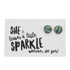 SPARKLEFEST - She Leaves A Little Sparkle - Opal Shimmer in Silver Earrings - Opalicious (9111)