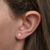 PINK COLLECTION - So Loved - Pink Tiny Birds - Sterling Silver + Enamel (2406-F)
