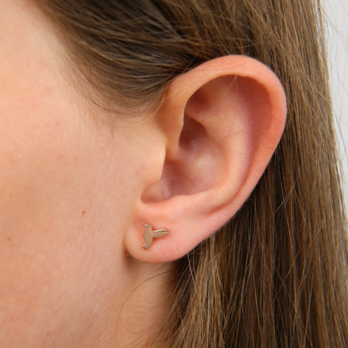 Stainless Steel Earring Studs - Babe, You Got This - HUMMINGBIRDS