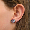 SPARKLEFEST - Shine Bright - Glitter Resin Earrings in Rose Gold - Flossy (11653)