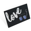 SPRING - Love just for you - Bright Silver 12mm Circle Studs - Purple Perennials (12832)
