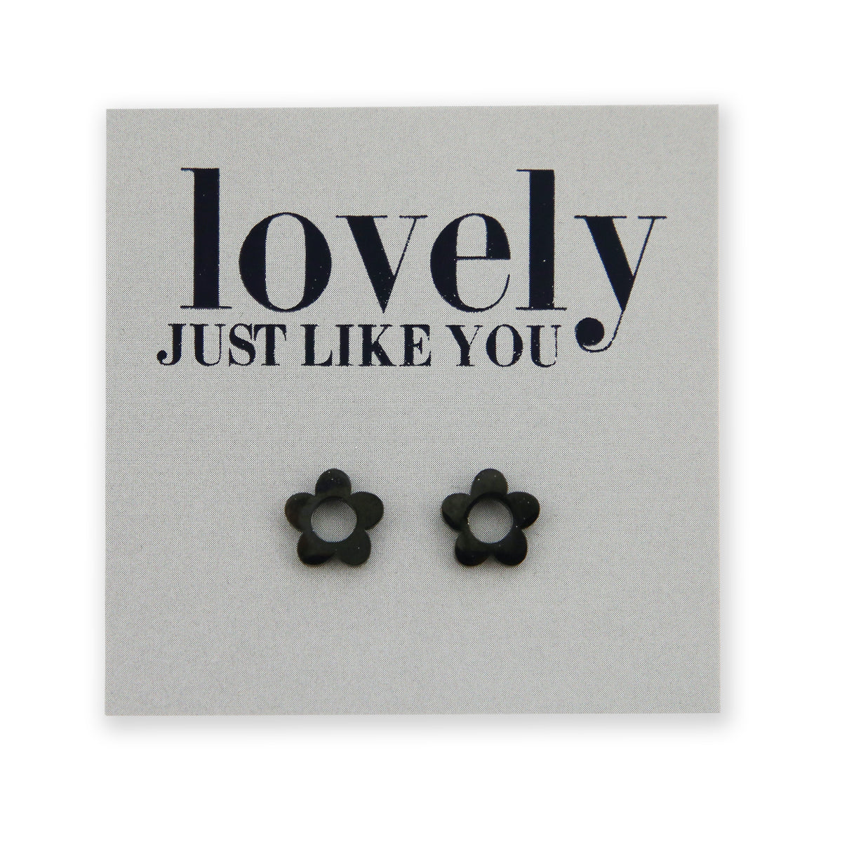 Stainless Steel Earring Studs - Lovely Just Like You - FLOWER BUDS