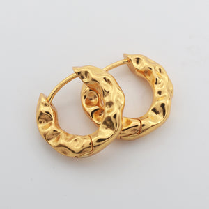 Gold hoop earrings 