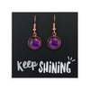 SPRING - Keep Shining - Rose Gold Dangle Earrings - Maze (12831)