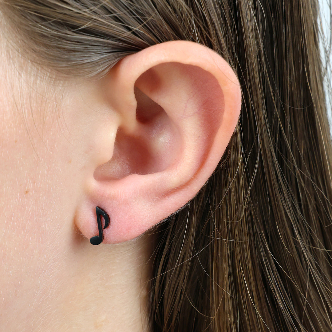 Stainless Steel Earring Studs - So Loved - MUSIC LOVE