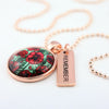 POPPIES Collection - Rose Gold 'REMEMBER' Necklace - Parade Poppies (10324)