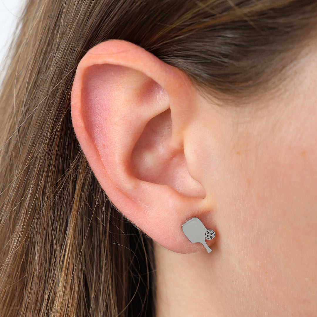 Stainless Steel Earring Studs - You Got This - Pickleball