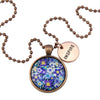 Heart & Soul Collection - Vintage Copper 'INSPIRE' Necklace - Purple Perennials (11212)