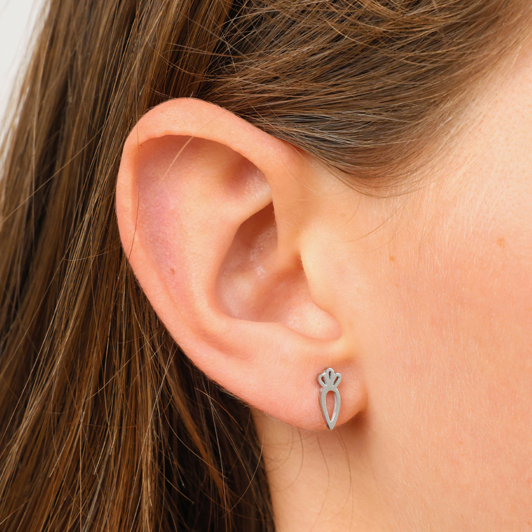 Stainless Steel Earring Studs | Rabbit & Carrot - Love Just For You