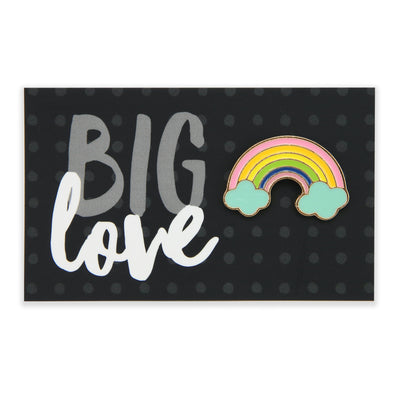 Lovely Pins! Big Love - Rainbow Enamel Badge Pin - (10122)