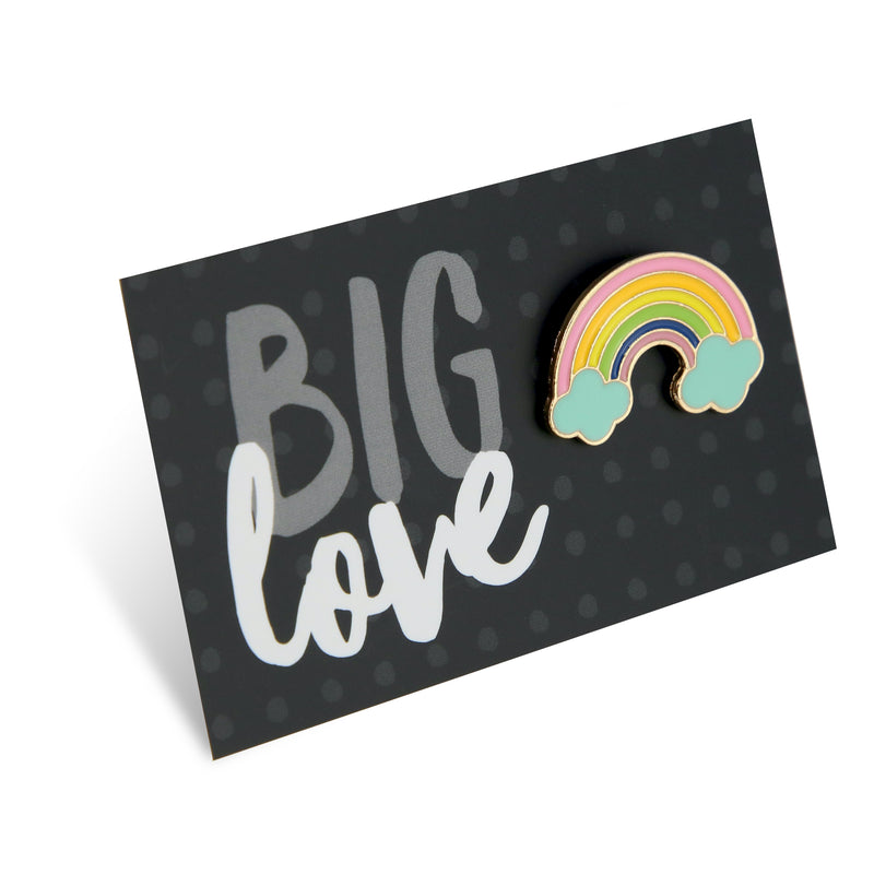 Lovely Pins! Big Love - Rainbow Enamel Badge Pin - (10122)