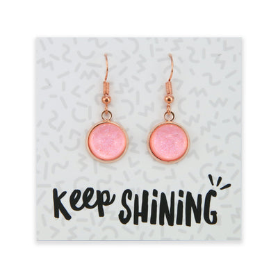SPARKLEFEST - Keep Shining - Rose Gold Dangles - Pale Pink Shimmer (11444)