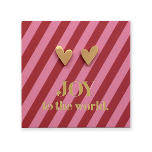 FREE GIFT Gold Heart Studs + Gift Pouch
