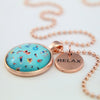 SUMMER - Rose Gold 'RELAX' Necklace - Summer Bay (12451)