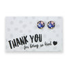 SPRING - Thank you for being so kind - Bright Silver 12mm Circle Studs - Matilda (12665)