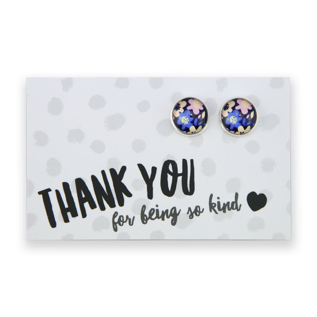 Heart & Soul Collection - Thank You For Being So Kind - Bright Silver 12mm Circle Studs - Matilda (12665)