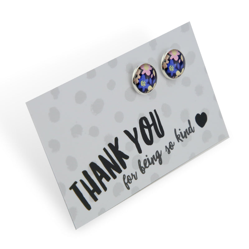 Heart & Soul Collection - Thank You For Being So Kind - Bright Silver 12mm Circle Studs - Matilda (12665)