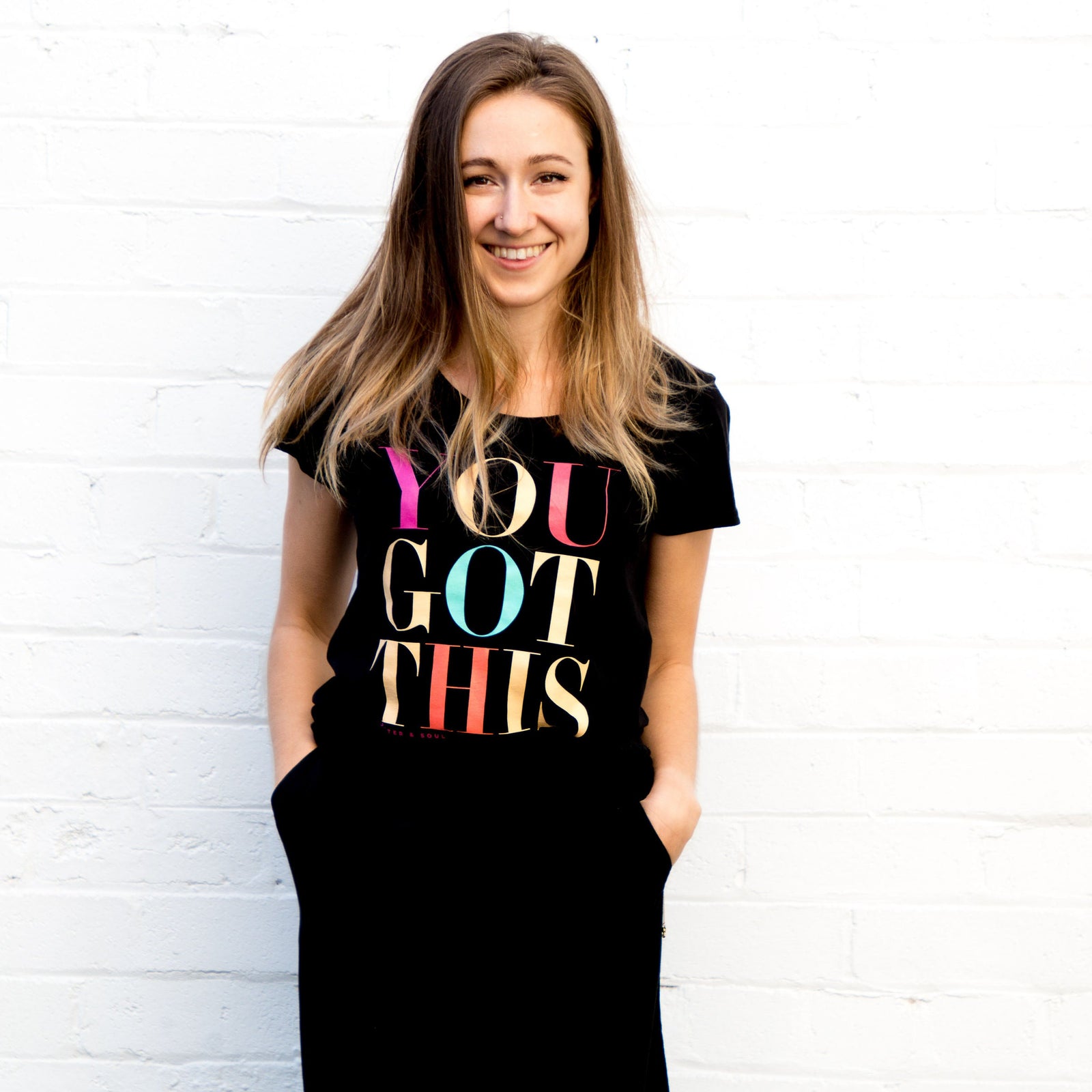 You Got This Scooped T-Shirt – Black