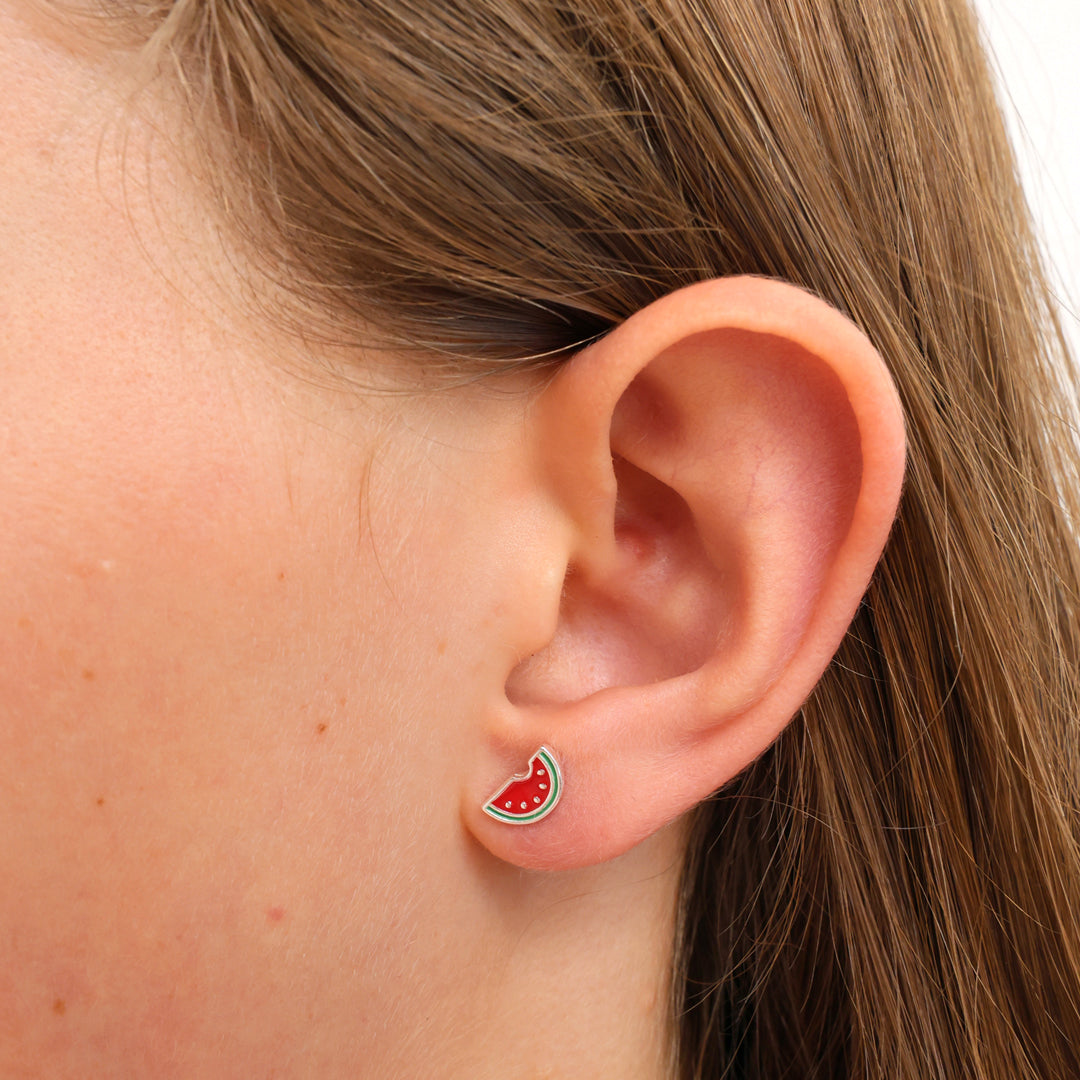 Sweet Watermelon - Sterling Silver Studs - Enjoy (9615)