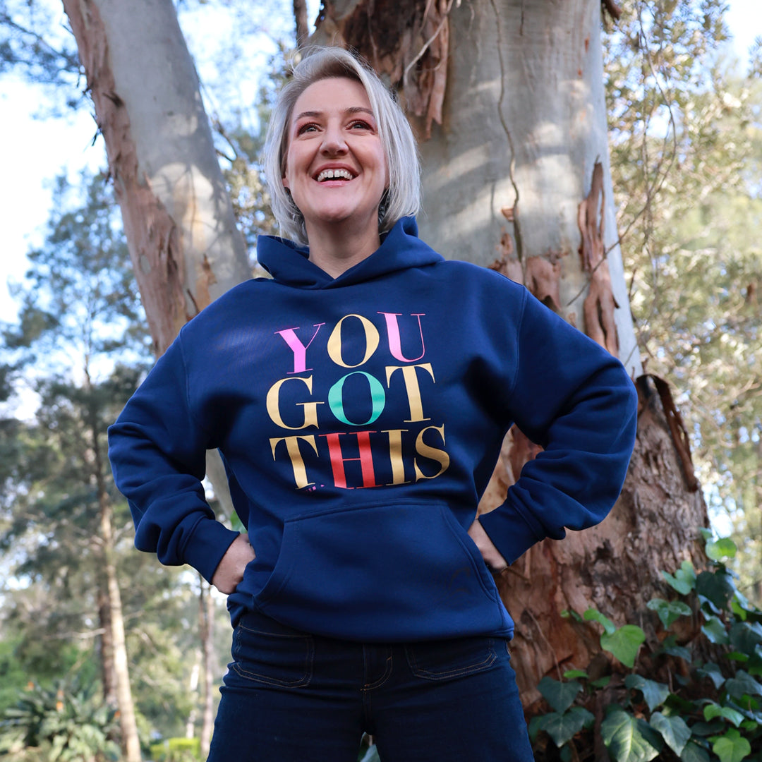 You Got This Relaxed Hoodie – Cobalt Blue