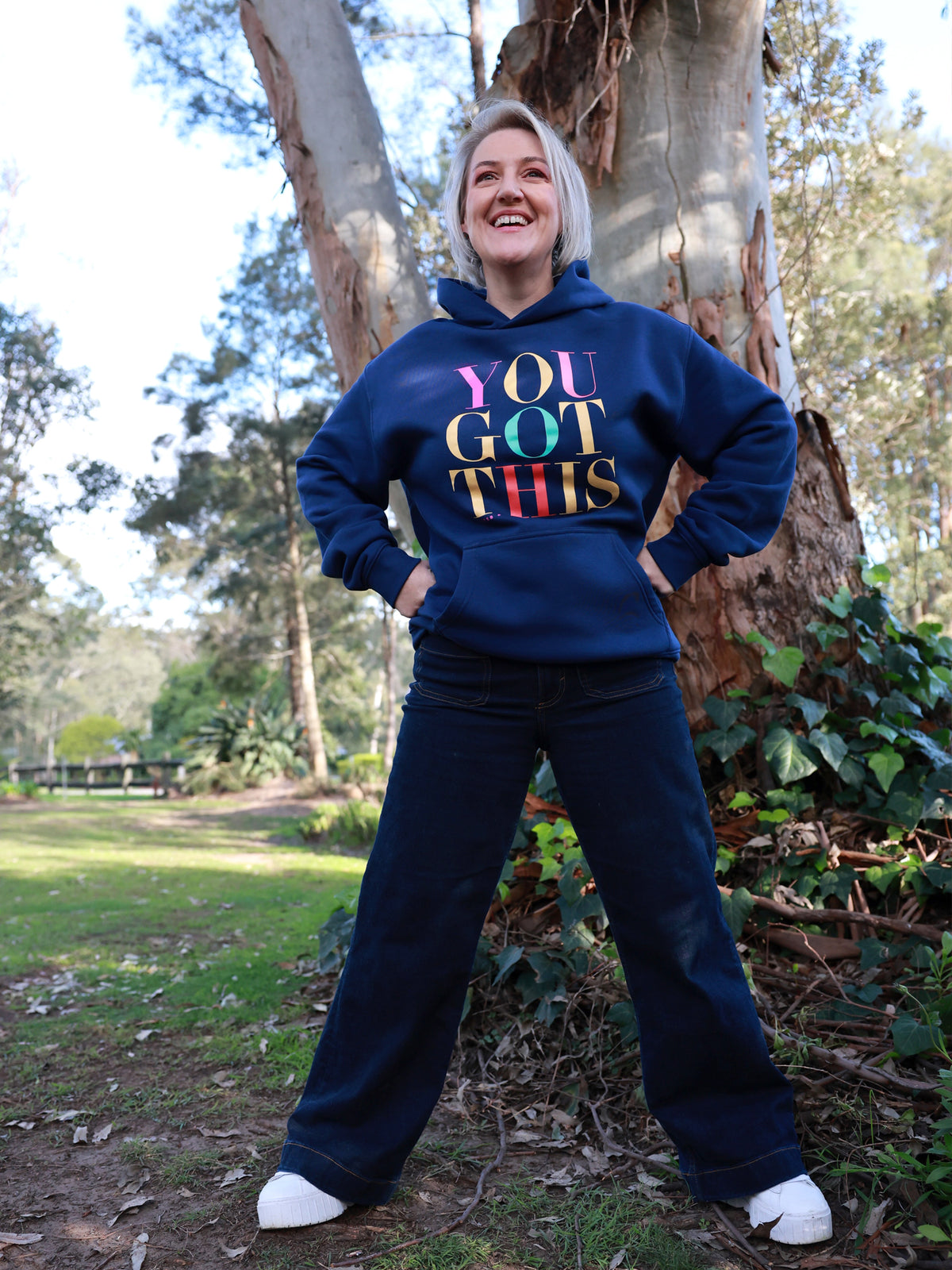 You Got This Relaxed Hoodie – Cobalt Blue