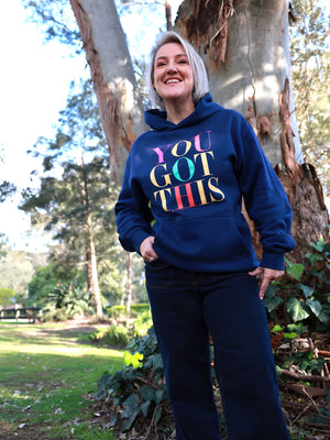 You Got This Relaxed Hoodie – Cobalt Blue