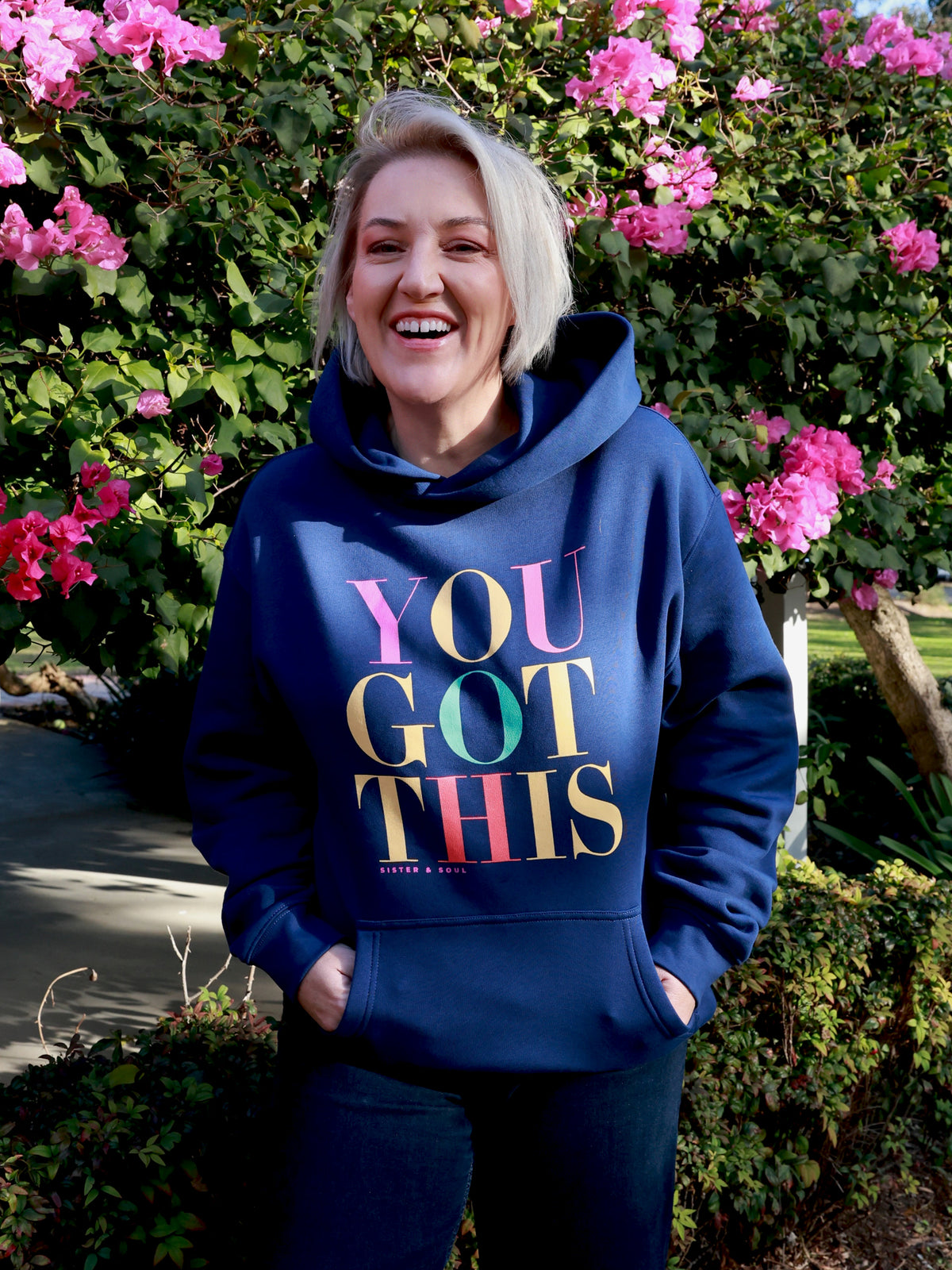 You Got This Relaxed Hoodie – Cobalt Blue