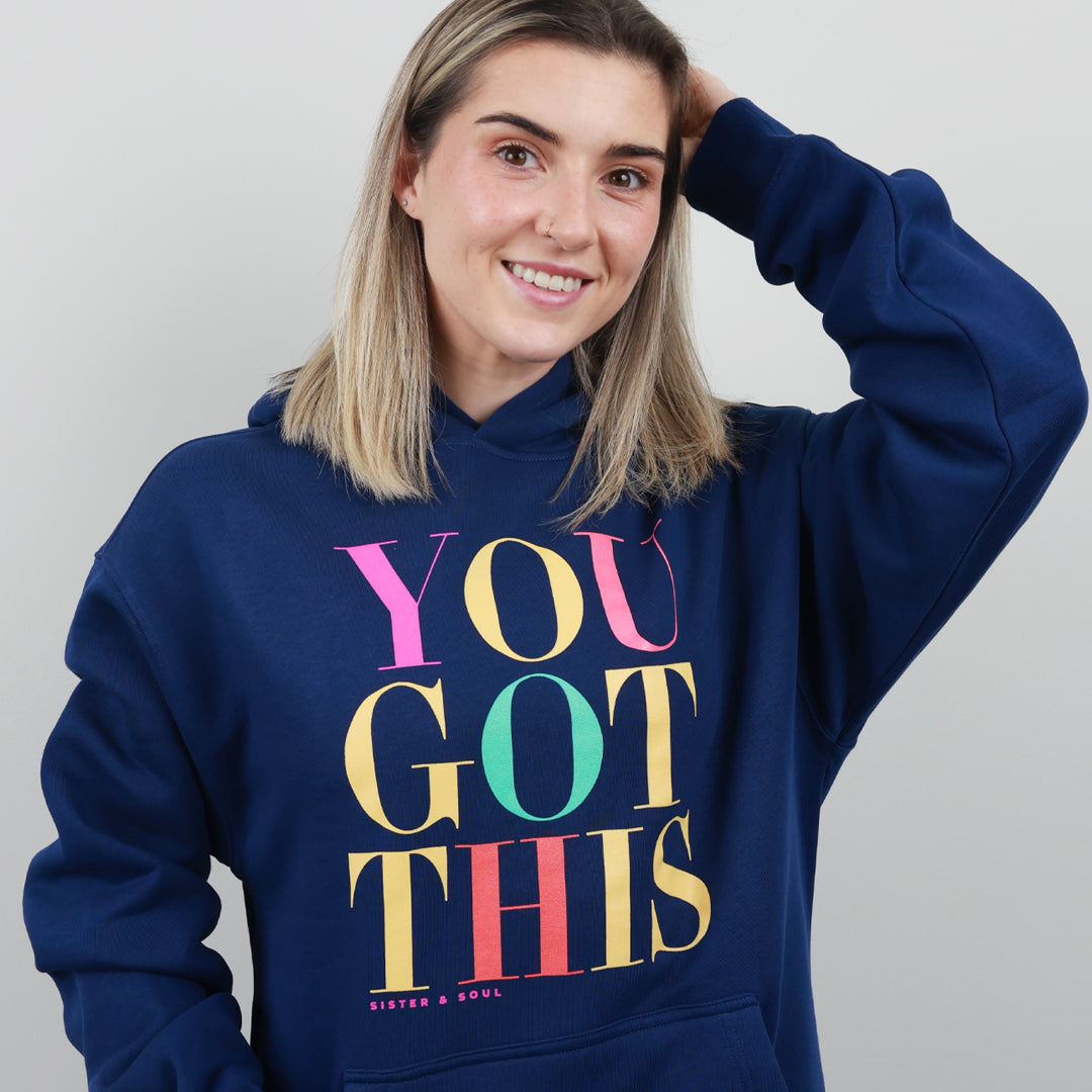 You Got This Relaxed Hoodie – Cobalt Blue