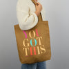 You Got This - Canvas Tote Bag - Mustard