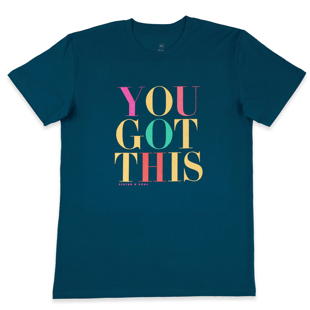 You Got This Longline T-Shirt – Atlantic Teal