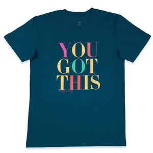 You Got This Longline T-Shirt – Atlantic Teal
