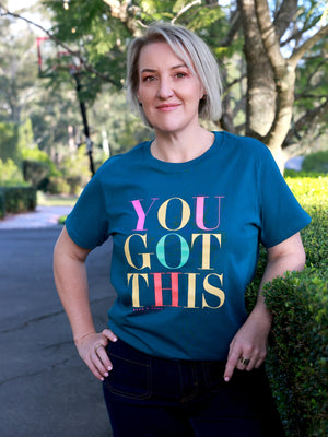 You Got This Boxy T-Shirt – Atlantic Teal