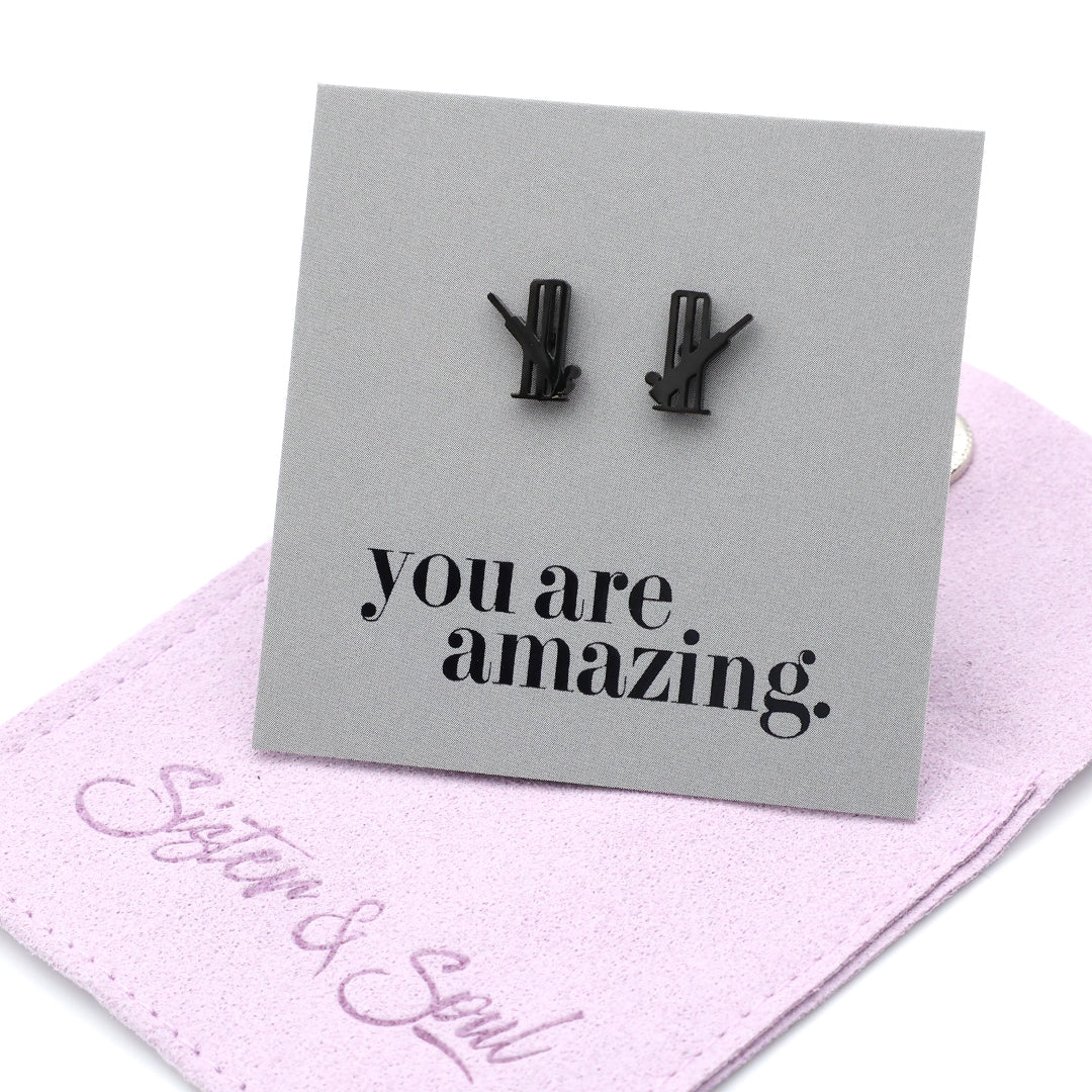 Stainless Steel Earring Studs - You Are Amazing - CRICKET