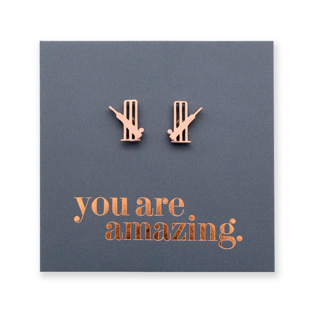 Stainless Steel Earring Studs - You Are Amazing - CRICKET