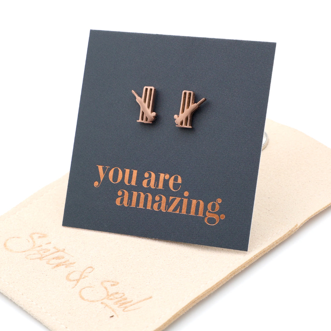 Stainless Steel Earring Studs - You Are Amazing - CRICKET