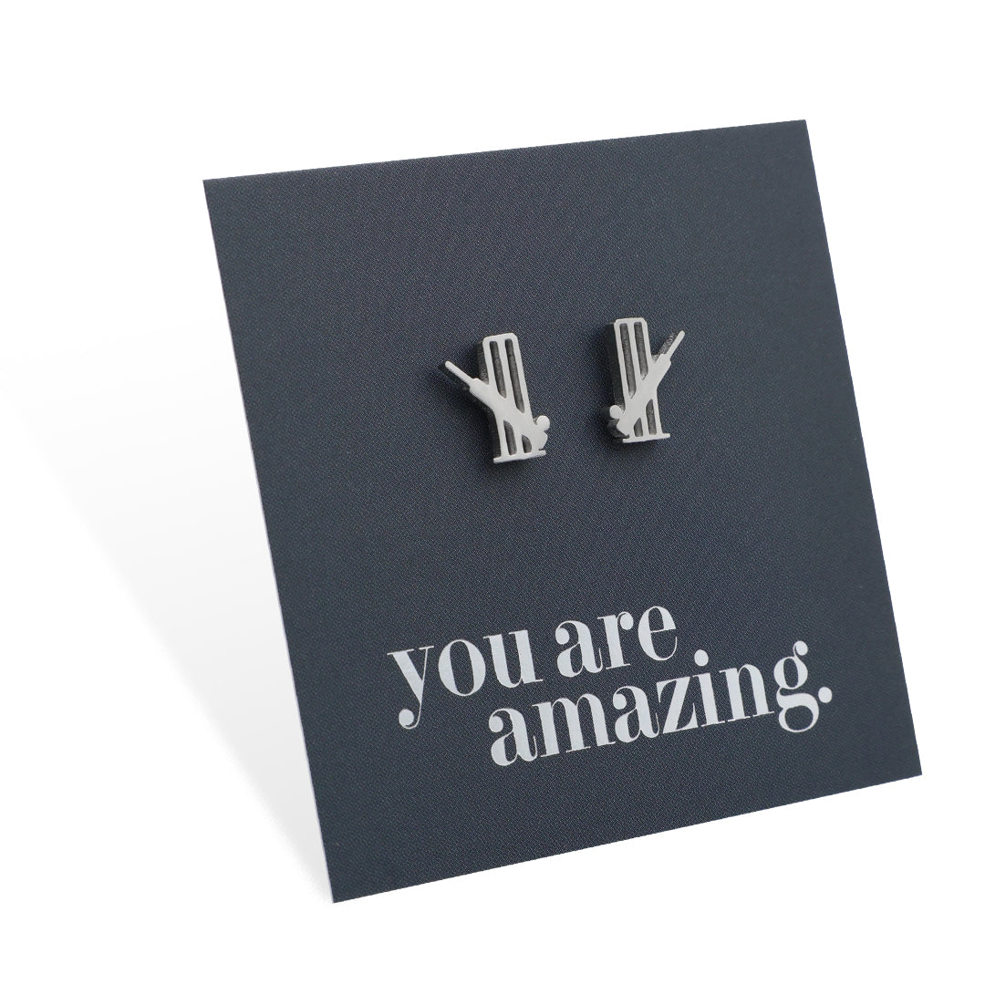 Stainless Steel Earring Studs - You Are Amazing - CRICKET