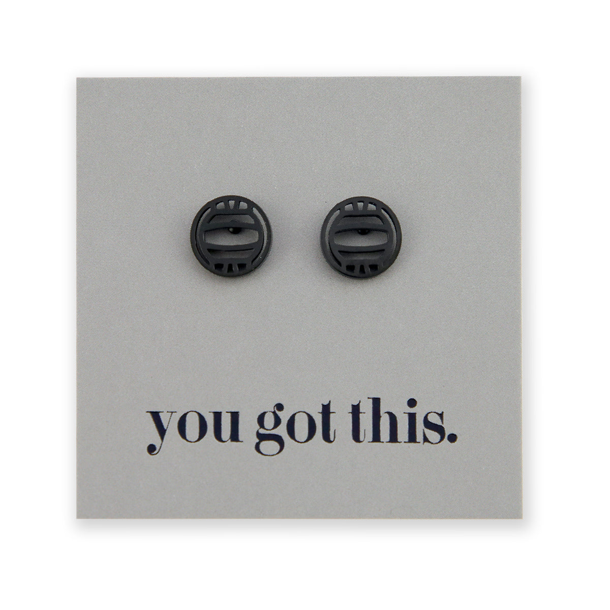 Stainless Steel Earring Studs - You Got This - NETBALLS