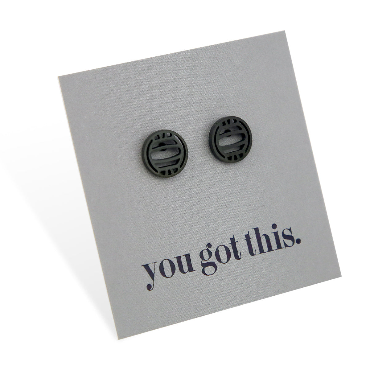 Stainless Steel Earring Studs - You Got This - NETBALLS