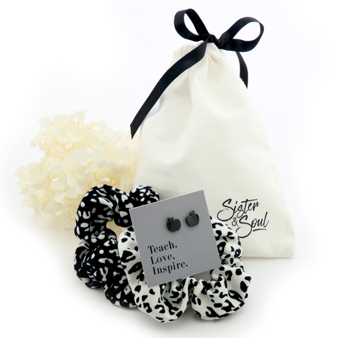 > Black Apple & Scrunchies TEACH LOVE INSPIRE Gift Bundle (L03)