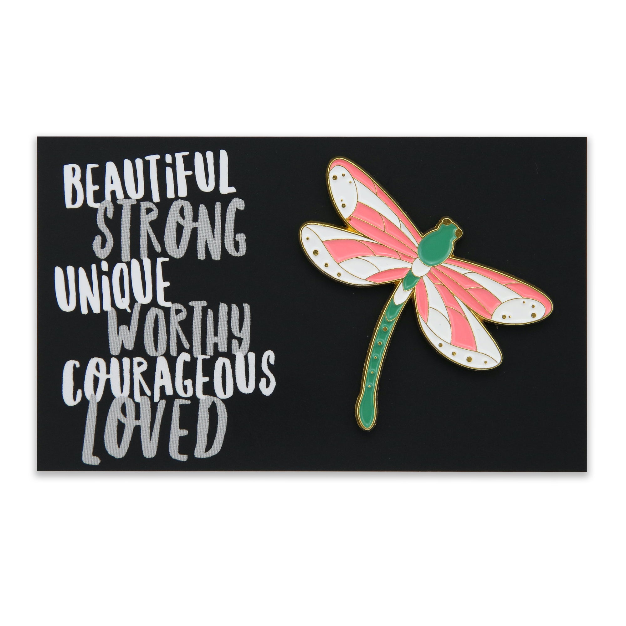 Lovely Pins! Beautiful Strong Unique - Dragonfly Enamel Badge Pin - (11831)