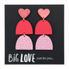 Acrylic Dangles - 'Big Love Just For You' - Paris (9901)