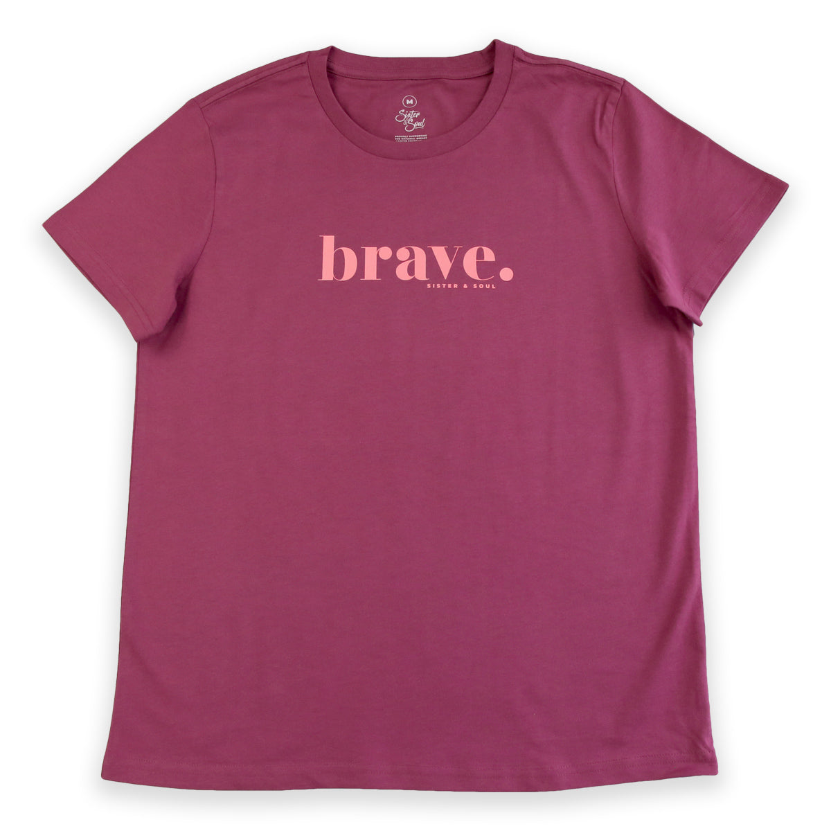 BRAVE - Berry Boxy Tee - Pink Print