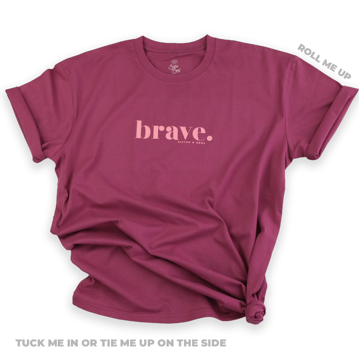 Plus size berry brave tee. 