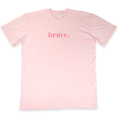 PINK BRAVE Women's Plus Size T-shirt proceeds donated to the National Breast Cancer Foundation