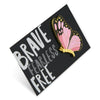 Lovely Pins! Brave Fearless Free - Butterfly Enamel Badge Pin - (11822)