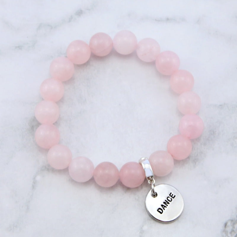 Create Your Own Bracelet - Stone Beads & Word Charm