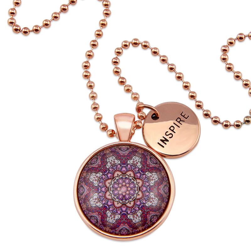 BOHO Collection - Rose Gold 'INSPIRE' Necklace - Daybreak (10135)