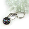 Wildflower Collection - Vintage Silver 'GRATEFUL' Keyring - Dragonfly Grove (11331)