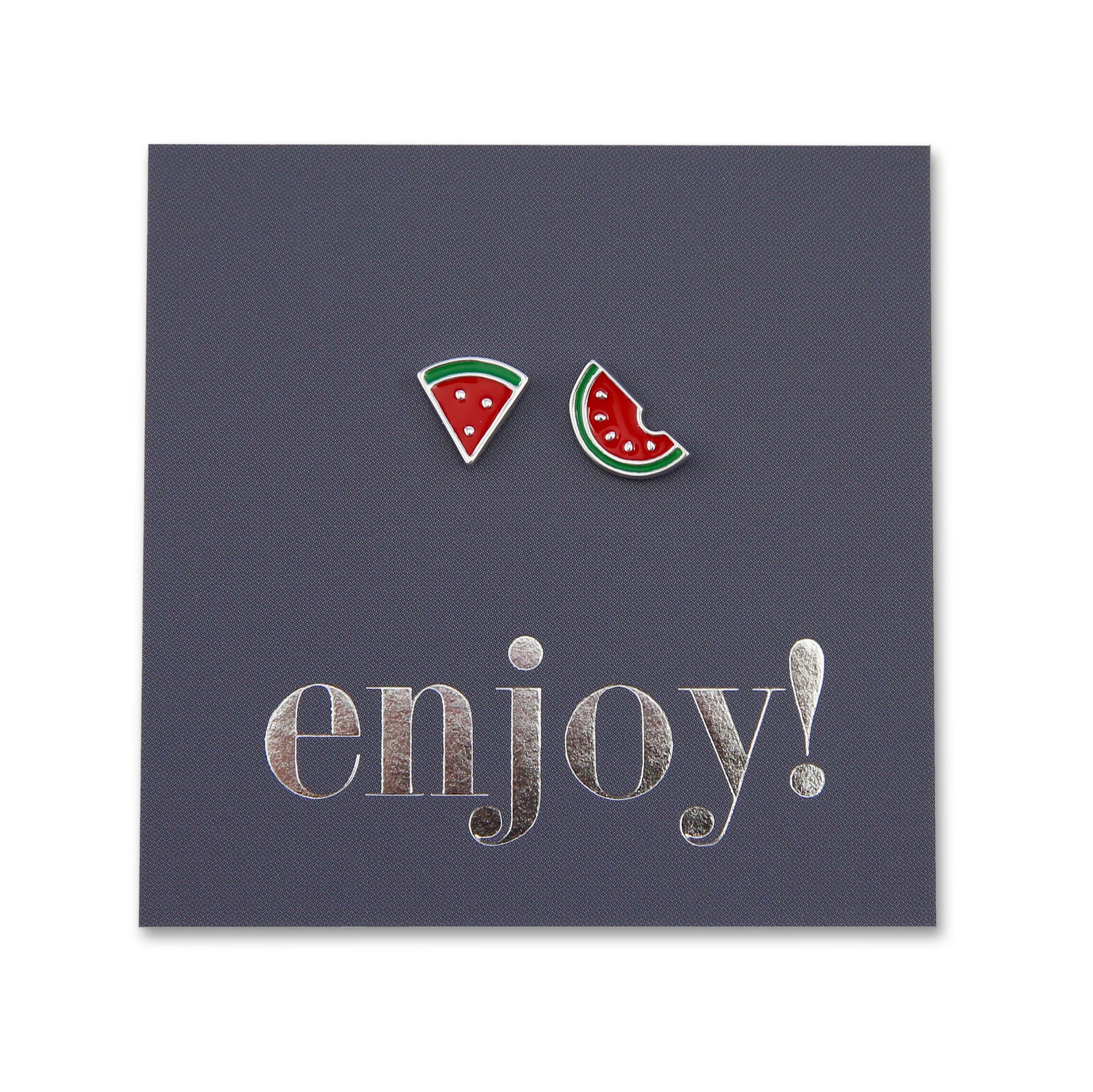 Sweet Watermelon - Sterling Silver Studs - Enjoy (9615)
